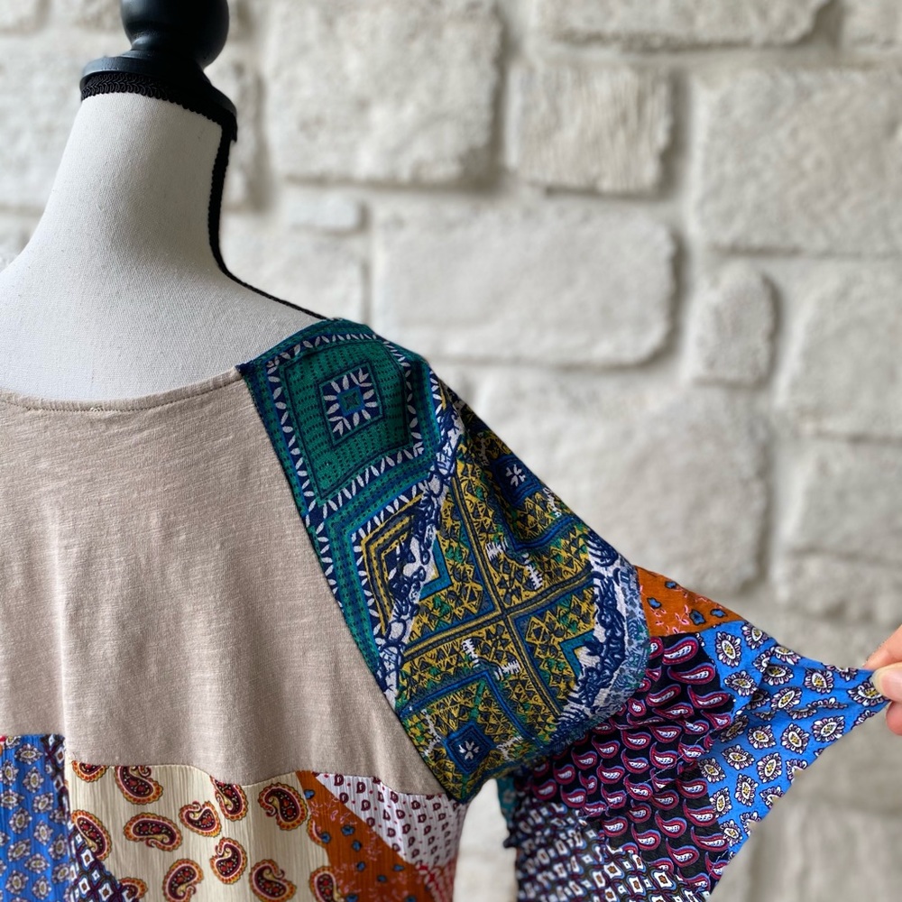 Umgee Patchwork Dress / Size Large - Picture 13 of 13